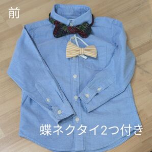 UNIQLO シャツ 110 蝶ネクタイ付き