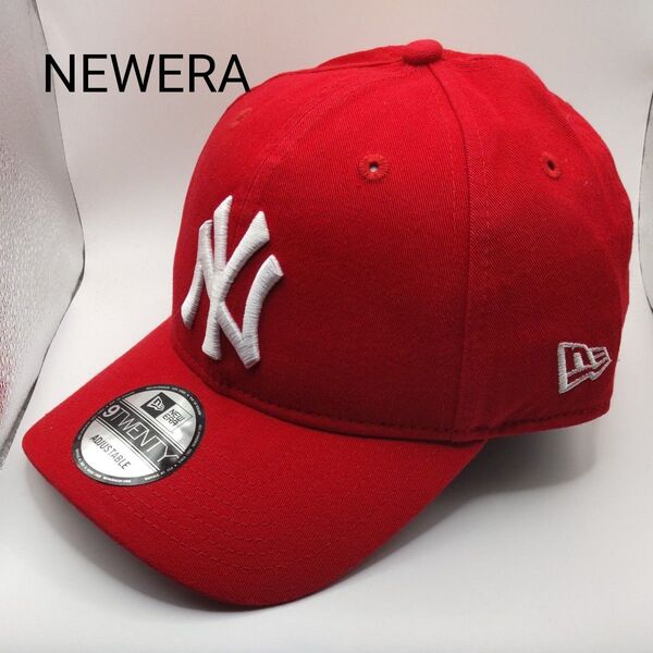 ◆9879 新品未使用 NEWERA ニューヨークヤンキース レッド ニューエラ キャップ