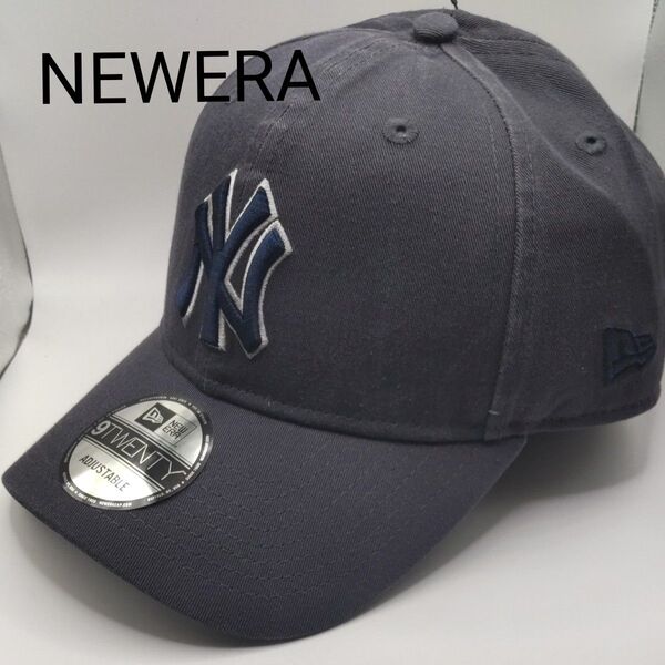 ◆9898 新品未使用 NEWERA ニューヨークヤンキース チャコール アジャスタ ニューエラ