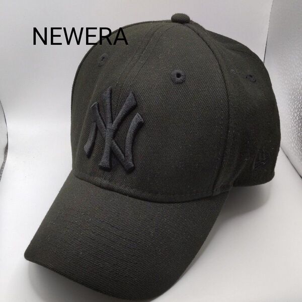 ◆9990 NEWERA ニューヨークヤンキース ブラック キャップ 帽子 ブラック