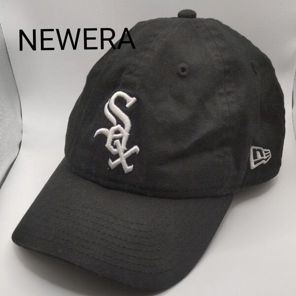 ◆08 NEWERA シカゴホワイトソックス ブラック キャップ ニューエラ