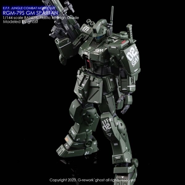 HGUC 1/144 RGM-79Sジム・スパルタン専用水転写式デカール