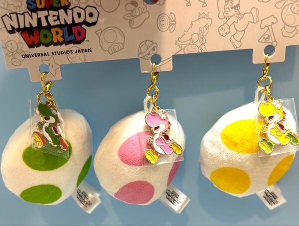 USJ限定 ヨッシー ぬいぐるみ たまご チャームセット 新品 マリオ キーチェーン お土産 グッズ