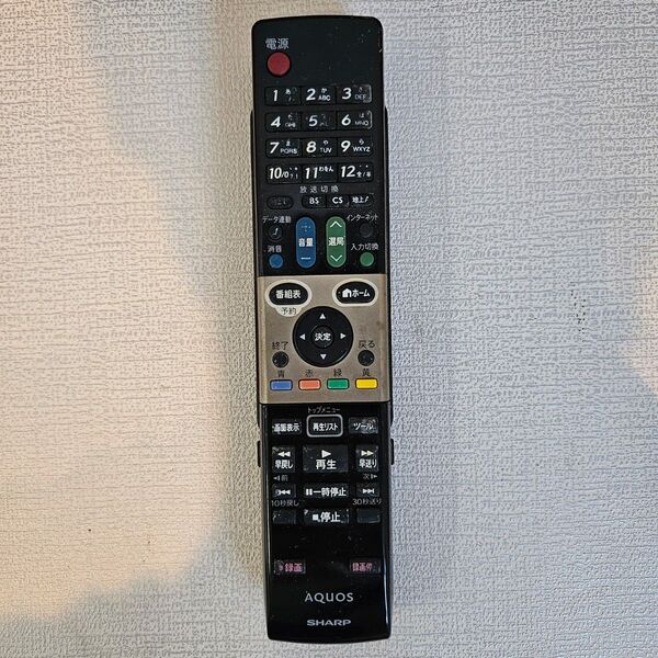シャープ LCDTV テレビ用リモコン GA863WJSA アクオス