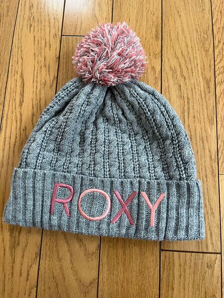 ROXY ニット帽 ポンポン付き ロキシー ボンボン