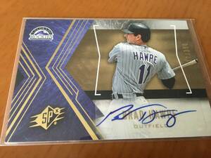 【元Rockies/Brad Hawpe/MLB通算806H,124HR】2005 SPx Auto 317/350