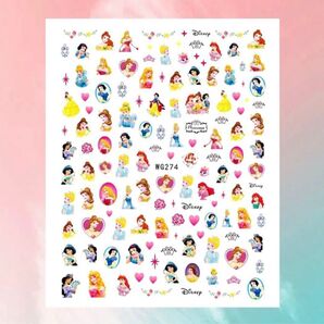 新品 ディズニー ネイルシール アリエル ベル シンデレラ ジャスミン a