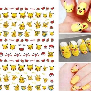 ネイルシール デコ ピカチュウ ポケモン スイカ シュノーケリング a