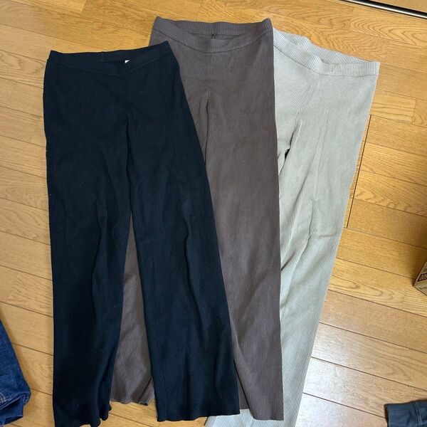 レプシム 洗えるニットパンツ