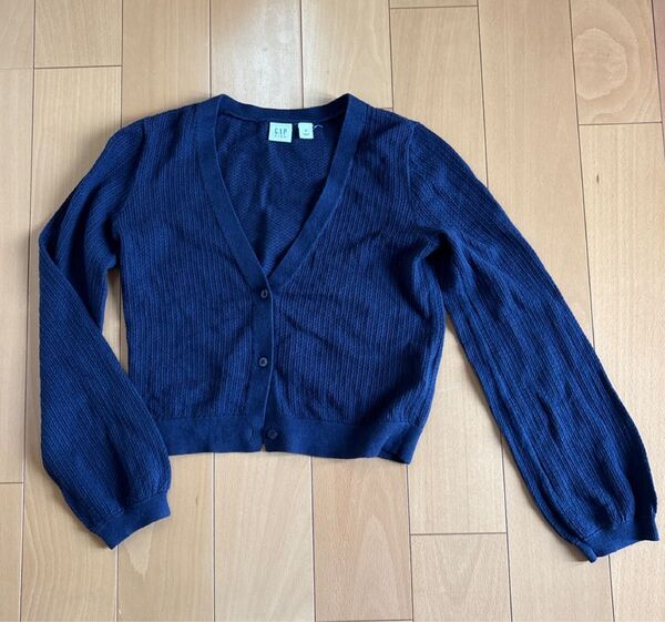 GAP ニットカーディガン サマーカーディガン ボレロ 130 ネイビー