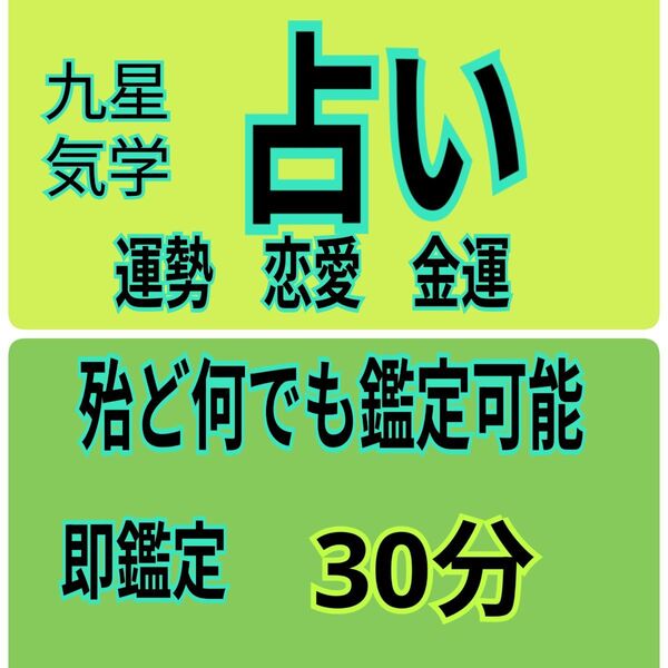 令和7年の運勢 30分 初回限定。気学占い