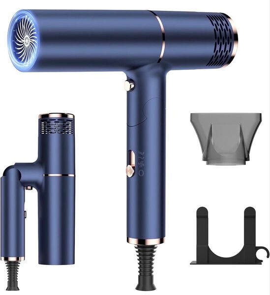 サロン専売品 マイナスイオン 速乾 大風量 ドライヤー 折りたたみ 1500W ヘアドライヤー コンパクト T型