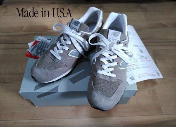 USA製996グレーnew balanceアメリカ28cm箱U996GRタグM996紐27.5ニューバランス1300や1400等