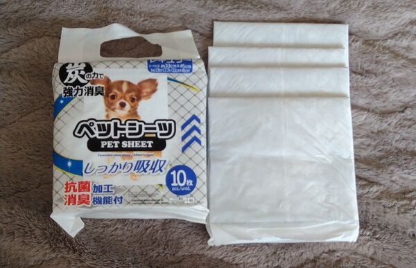 ペットシーツ 10枚入り 抗菌消臭加工 ダイソー