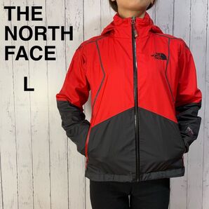 ノースフェイス サミットシリーズ マウンテンパーカー 女性 赤 L ハイベントアルファ 薄手 THE NORTH FACE