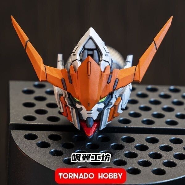 新品【TORNADO HOBBY】1/144 HG バルバトス 用 ヘッドパーツ 3Dプリント品 ヘッド改造 未組立プラモデル 特典付き