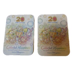 ディズニーシー カラフルハピネス Duffy and Friends 20周年 ステッカー 2枚セット ダッフィー リーナベル