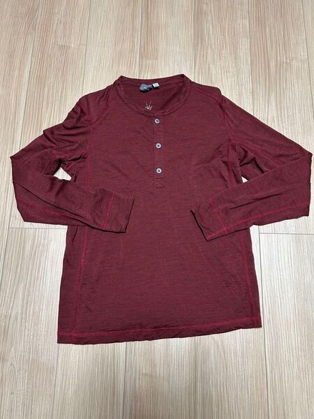 ibex ヘンリーネック ロンT sサイズ