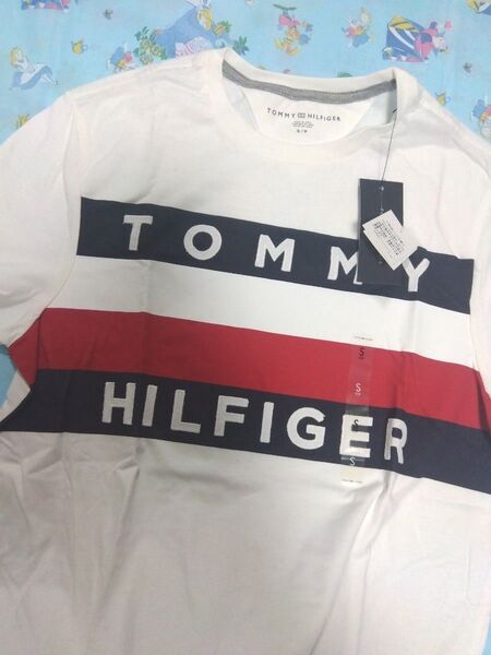 トミーヒルフィガー★半袖Tシャツ★デカロゴ★トミーカラーSサイズ★