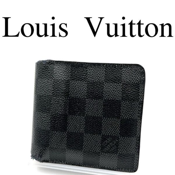 Louis Vuitton ルイヴィトン 折り財布 総柄 ダミエ グラフィット
