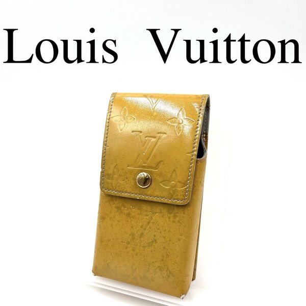 Louis Vuitton ルイヴィトン シガレットケース ヴェルニ イエロー系