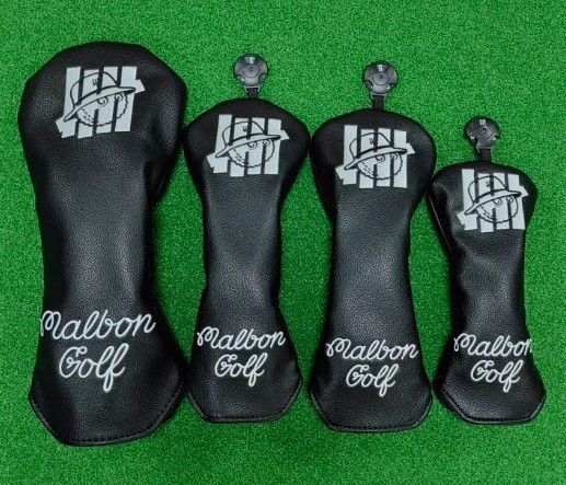 【即発送】マルボンゴルフ Malbon ヘッドカバー 4個セット マルボン