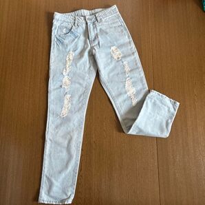 ダメージジーンズ レディース