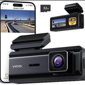 ドライブレコーダー 小型 2.5K QHD 1600P 500万画素