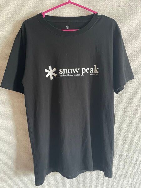 snow peak Tシャツ 黒 アウトドア