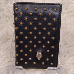 Alexander McQueen カードケース 名刺 スカル スタッズ 黒