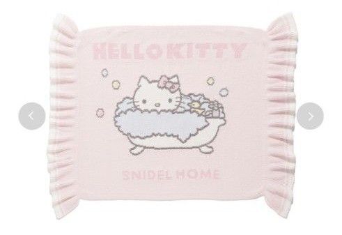 完売 入手困難 新品 タグ付き スナイデルホーム ハローキティ コラボ ピンク ニットブランケット SNIDELHOME