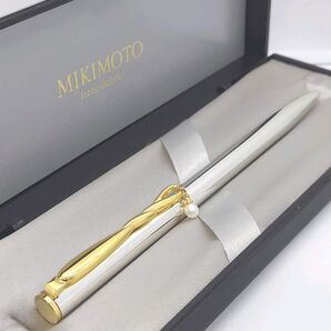 ミキモト ボールペン パール付き ケース付き MIKIMOTO
