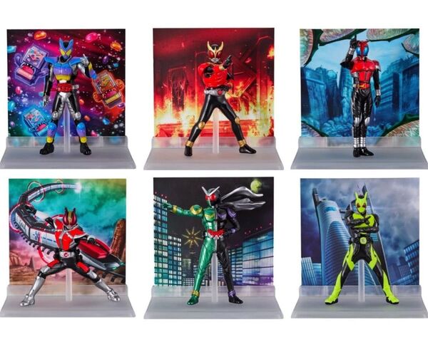 【セミコンプ】 MICRO STATUE COLLECTION 仮面ライダー ガヴ クウガ カブト 電王 W ゼロワン フィギュア
