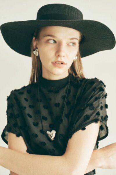 HIAND ハイアンド Fluffy dot Shirt フラッフィー ドットシャツ