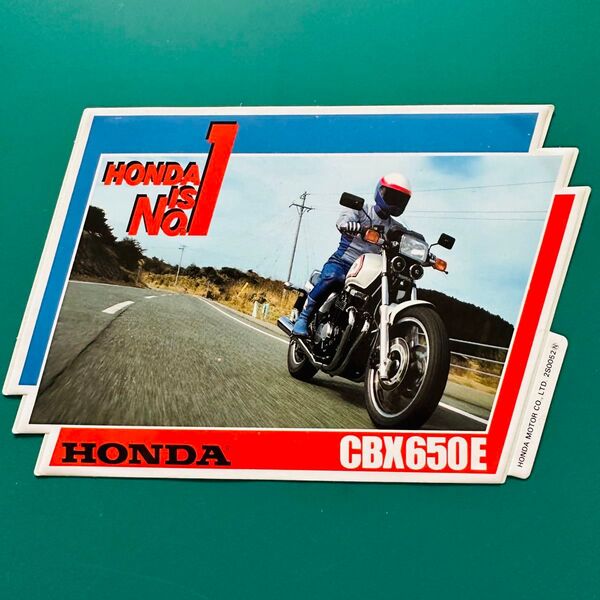 未使用保管品 ホンダ HONDA IS No.1 CBX650E ステッカー 当時物