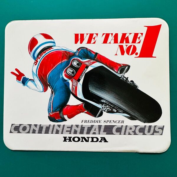 未使用保管品 ホンダ HONDA NS500 フレディ・スペンサー ステッカー 当時物 80s