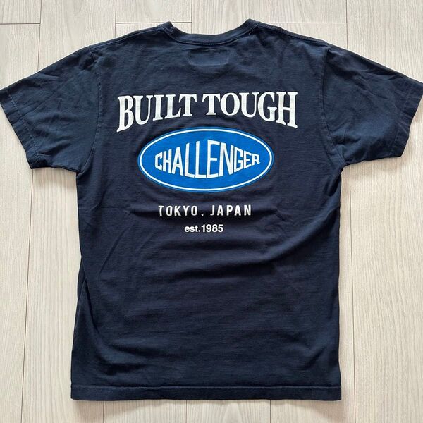 CHALLENGER チャレンジャー Tシャツ ネイビー Mサイズ オーバルロゴ 19ss