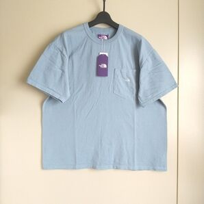 ザ ノースフェイス パープルレーベル 7oz Pocket Tee N25SI102 サックスブルー Lサイズ 新品