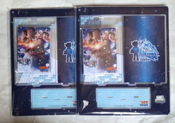 新品未開封 劇場版 名探偵コナン 隻眼の残像 アクリルトレカスタンド&カードセット セブンネット限定