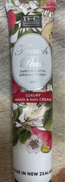 french pear B&C banks&co luxury hand&nail cream ハンドクリーム