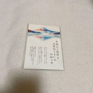 年賀状じまい 葉書 10枚 私製はがき 年賀状 デザイン練習 富士山 山
