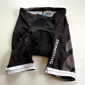 SHIMANO シマノ ロゴ サイクリングパンツ レーサーパンツ メンズ XLサイズ ブラック