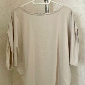 DEUXIEME CLASSE ラウンドネック カットソー ベージュ
