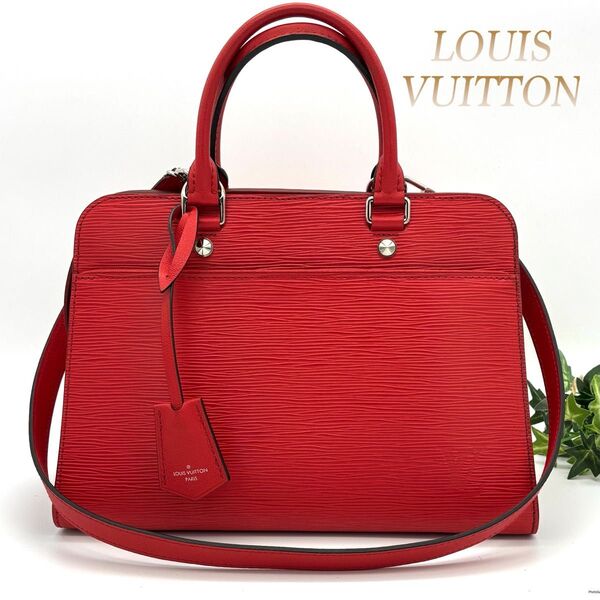 ルイヴィトン Louis Vuitton エピ ヴァノーMM 2way ハンドバッグ ショルダーバッグ レッド 赤 コクリコ