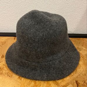 ハット 帽子 無印良品 MUJI 無印 バケットハット グレー ウール キャップ メンズハット ユニセックス おしゃれ 紫外線対策
