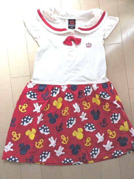 未使用 BABYDOLL 女の子 ワンピース ミニー Minnie セーラー マリン ベビードール Disney ディズニー
