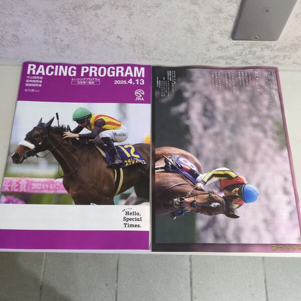 競馬 JRA 桜花賞 日曜日版レーシングプログラム2冊 レープロ