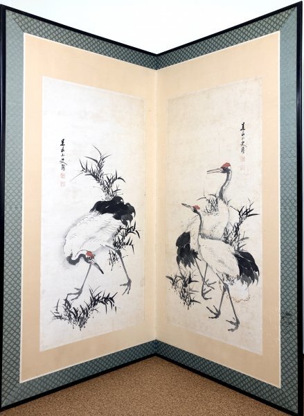 2025年最新】Yahoo!オークション -鶴 屏風の中古品・新品・未