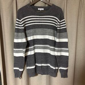 THE SHOP TK コットンセーター Lサイズ ボーダー