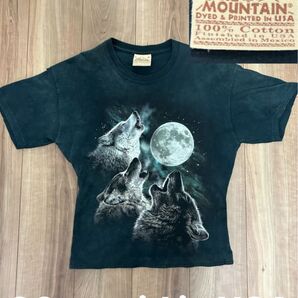 THE MOUNTAIN 00's アニマル Tシャツ ウルフ 月